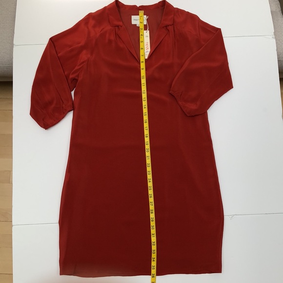 NWT - 100% silk Dagg and Stacey dress - rust - size 6 - Picture 5 of 9